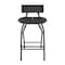 Atlas Commercial Products Folding Bar Stool with Backrest, Black FBS2BLCK - alternate 3